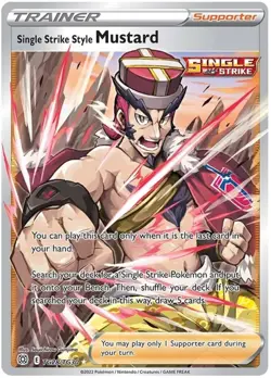 LP Pokemon Single Strike Style Mustard - TG28/TG30 - Character Rare Lightly Play - Image 1