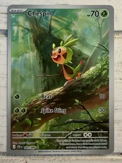 Pokemon Chaos Rising ME04: Chespin #87/86 Illustration Rare! NM/MINT!! - Image 1