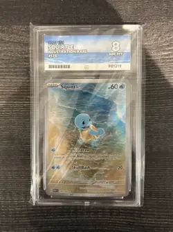 Pokemon Squirtle TCG Card 170/165 Scarlet & Violet 151 Illustration Rare Ace 8 - Image 1