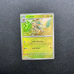 Master ball Leafeon 005/131 Masterball Rare Prismatic Evolutions Pokemon - Image 1