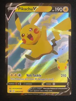 Pokemon Pikachu V Promo SWSH: Sword & Shield Promo Cards SWSH143 NM - Image 1