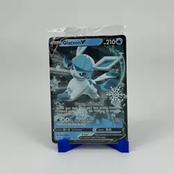 Pokemon PTCG Glaceon V 2023 Holiday Advent Snowflake Stamp Promo 040/203 Sealed - Image 1