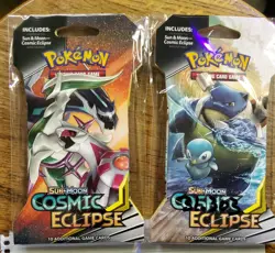Pokemon Cosmic Eclipse Blister Packs - Image 1
