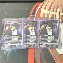 Union Arena TCG Sung Jinwoo - Solo Leveling - SR SLG-1-021 (ENG | NM) 3 COPIES ! - Image 1