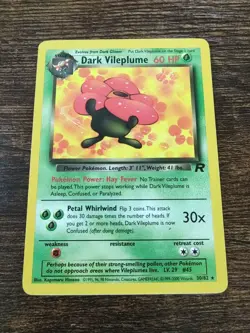 Dark Vileplume 30/82 Team Rocket Non Holo Pokemon Card - Image 1