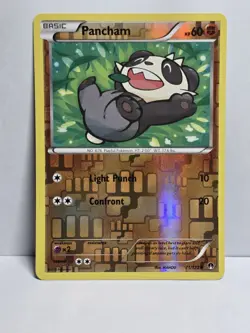 POKEMON PANCHAM 71/122 UNCOMMON REVERSE HOLOFOIL BREAKPOINT NM CARD - Image 1