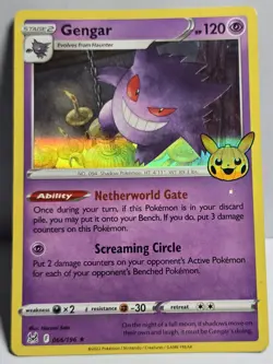 Pokemon TCG Lost Origin Gengar Reverse Holo Card 66/196 LP - Image 1