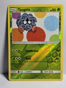 Tangela 1/214 Reverse Holo Common Lost Thunder Pokemon Card - Image 1