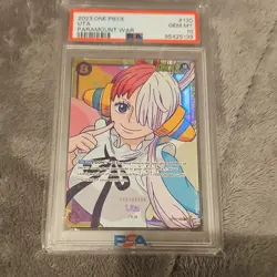 Bandai One Piece Card Game Uta OP02-120 Paramount War PSA 10 - Image 1