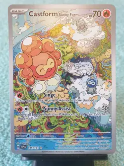CASTFORM SUNNY FORM 195/191 S&V SURGING SPARKS 2024 POKEMON CARD - Image 1