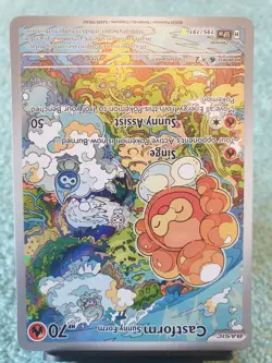 CASTFORM SUNNY FORM 195/191 S&V SURGING SPARKS 2024 POKEMON CARD - Image 2