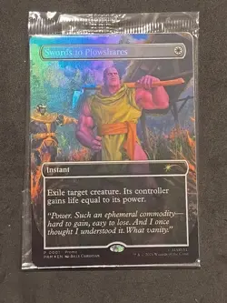 Magic The Gathering Swords To Plowshares Foil PSA Promo Sealed. - Image 1