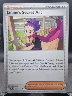 Prismatic Evolutions Janine's Secret Art Pokemon Card 112/131 TCG - Image 1