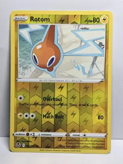 Rotom 53/195 Pokemon TCG SW&SH Silver Tempest Reverse Holo Common NM - Image 1