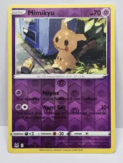 Mimikyu 080/196 Rare Lost Origin Pokemon Reverse Holo NM - Image 1