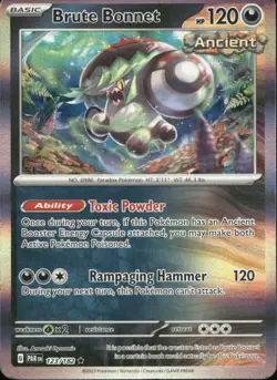 Brute Bonnet 123/182 Rare Paradox Rift Pokemon Holo Near Mint - Image 1
