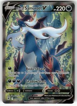 Hisuian Samurott V 176/189 Ultra Rare Astral Radiance Pokemon Near Mint - Image 1
