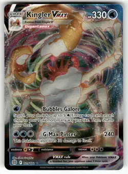 Kingler VMAX 029/172 Holo VMAX Rare Brilliant Stars Pokemon Near Mint - Image 1