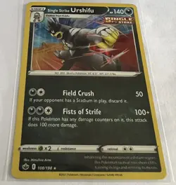 SINGLE STRIKE URSHIFU 108/198 CHILLING REIGN POKEMON HOLO RARE - Image 1