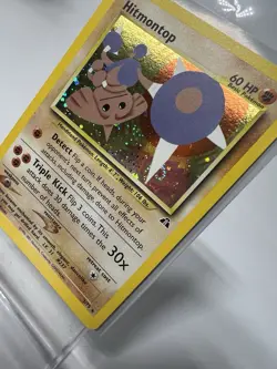 Hitmontop #3/75 with Swirl🌀 Neo Discovery Pokemon Holo Rare - NM - Image 2