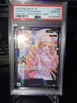 2025 ONE PIECE JAPANESE PROMOS #067 CHARLOTTE PUDDING PSA 10 - Image 4