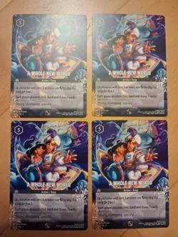 Disney Lorcana A Whole New World Infinity Promo Card 10/C1 Non-Foil Playset x4 - Image 1
