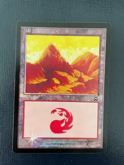 MTG JAPANESE FOIL MERCADIAN MASQUES MOUNTAIN NM MAGIC THE GATHERING #345/350 - Image 1