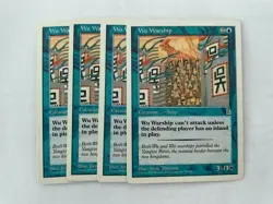 MTG 4X PORTAL THREE KINGDOMS WU WARSHIP NM/M P3K COMMON BLUE ENGLISH CREATURE - Image 2