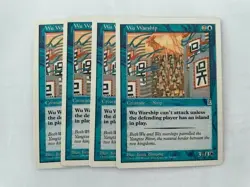 MTG 4X PORTAL THREE KINGDOMS WU WARSHIP NM/M P3K COMMON BLUE ENGLISH CREATURE - Image 5