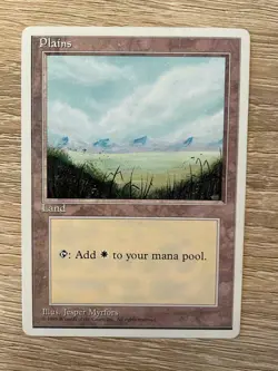 MTG ALTERNATE 4TH EDITION PLAINS MAGIC THE GATHERING BASIC LAND ODDITY ART #C - Image 3