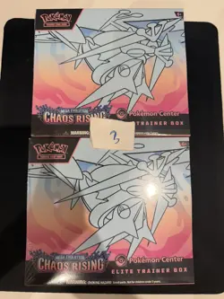 2x Chaos Rising Pokemon Center Elite Trainer Box ETB - BRAND NEW & SEALED ✅ - Image 3