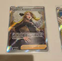 Pokemon TCG Full Art Holo Trainer Supporter Lot 6 Nessa Roxanne Cynthia - Image 5