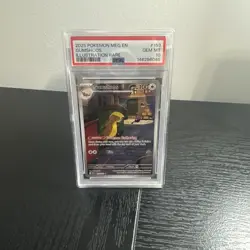 2025 POKEMON MEG EN-MEGA EVOLUTION ILLUSTRATION RARE #153 GUMSHOOS PSA 10 - Image 1
