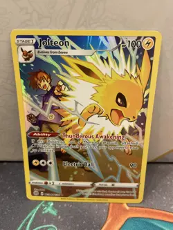 Jolteon TG04/TG30 Brilliant Stars Trainer Gallery Holo 2022 Pokemon - NM Raw - Image 1