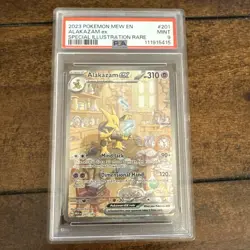 Pokemon 2023 Alakazam ex 201/165 Special Illustration Rare 151 PSA 9 Mint - Image 1