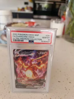 Pokemon TCG Charizard VMAX SWSH261 Black Star Promo PSA 10 Gem Mint - Image 1
