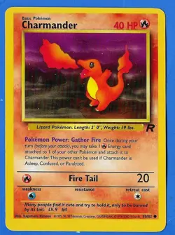 2000 Wizards Pokemon Team Rocket Unlimited Charmander 50/82 Non Holo NM-MN - Image 3