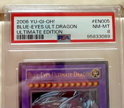 Yugioh PSA 8 NM-MT Blue-Eyes Ultimate Dragon JMP-EN005 Ultimate Edition S#4340 - Image 3