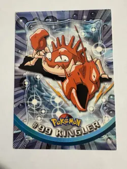 Kingler #99 Blue Label First Edition 🔥 Topps Pokemon 2000 - Good Condition - Image 1