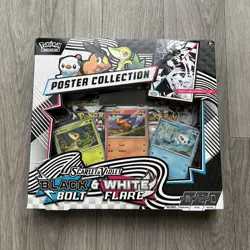 Pokemon TCG - Black Bolt and White Flare Poster Collection Box - Sealed NEW ✅ - Image 1