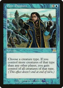 MTG 4X ONSLAUGHT PEER PRESSURE NM MAGIC THE GATHERING RARE ENGLISH BLUE SORCERY - Image 4