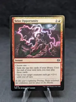 Seize Opportunity | MTG Magic Tarkir Dragonstorm | Misprint | LP - Image 1
