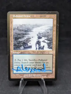Polluted Delta (321) | MTG Magic Onslaught | Artist Signed | MP | A - Image 1