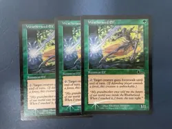 MTG 3X FOIL URZA'S LEGACY WEATHERSEED ELF NM MAGIC THE GATHERING COMMON GREEN - Image 1