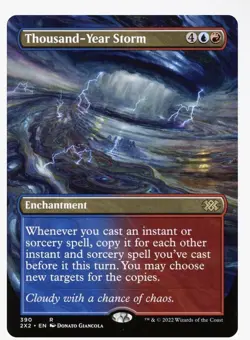 MTG: Thousand-Year Storm (Borderless)~Double Masters~Enchantment~NM - Image 1