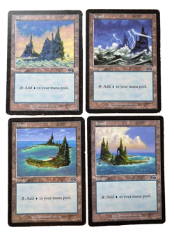 Magic The Gathering ISLAND 4 different designs Land by Donato Giancola MTG - Image 1