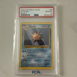 Pokemon TCG 2000 Starmie Base Set 2 Non Holo PSA 10 Gem Mint - Image 1