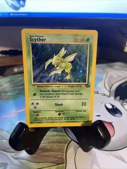 Pokemon Jungle Scyther Holo Rare TCG Card 10/64 LP Condition - Image 1