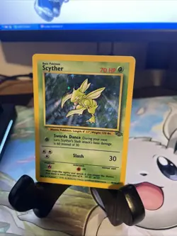 Pokemon Jungle Scyther Holo Rare TCG Card 10/64 LP Condition - Image 3