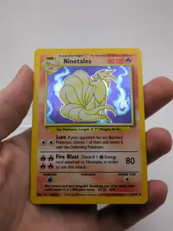 Ninetales - Base Set Unlimited 12/102 Holo Pokemon TCG - Image 1